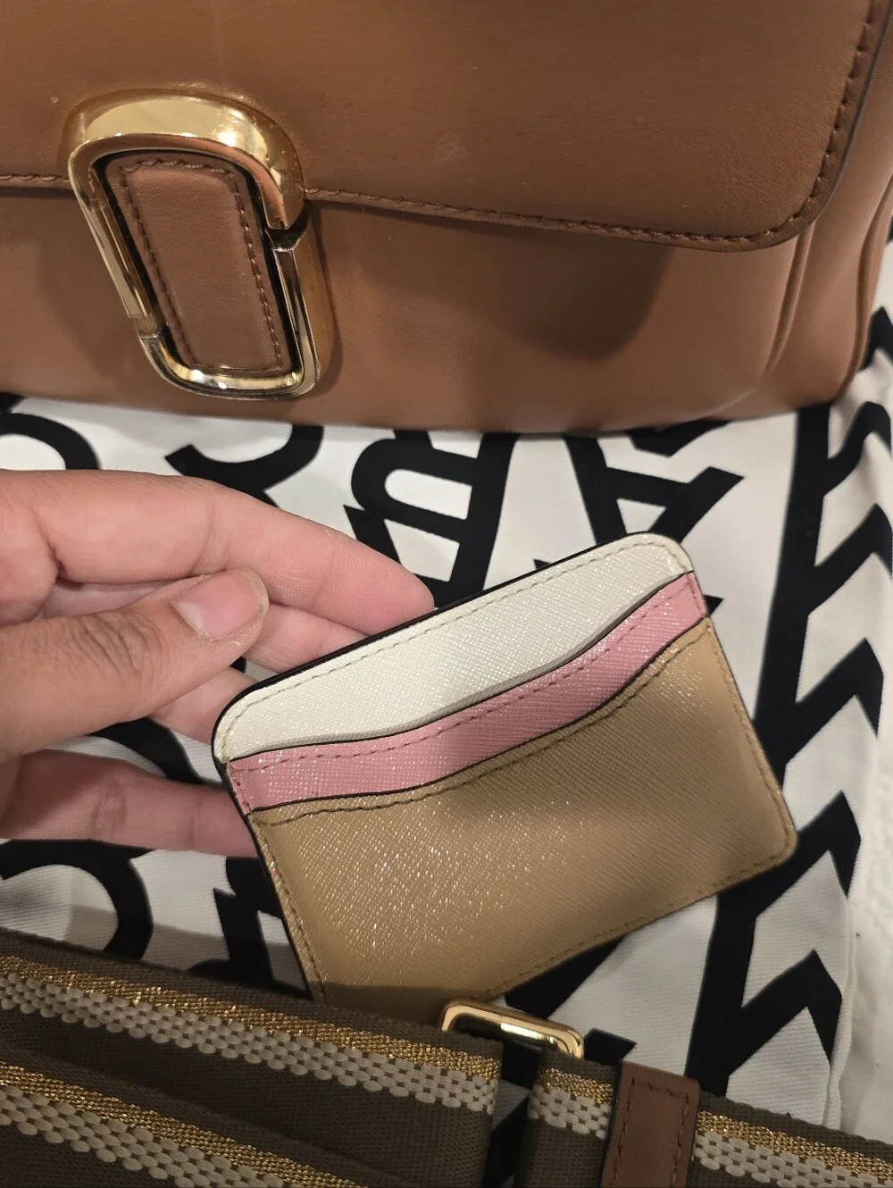Marc-jacob. Original Not Copy. Crossbody Bag with Detachable Strap - Brown